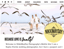Tablet Screenshot of nikkimaydayphotography.com